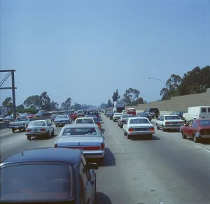 Los Angeles Stampe: USA, Californien, Los Angeles, Los Angeles, Feierabendverkehr
