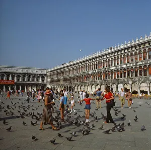 Venedig Prints: Italien, Venedig, St. Marcus Pl