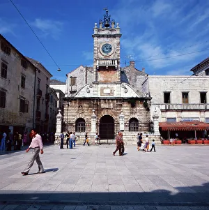 Hauptwachtgebäude in Zadar, Kroatien, 1981