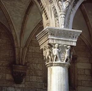 Jugoslawien, Dubrovnik, Renaissance-Kapitel vom Rektorenpalast