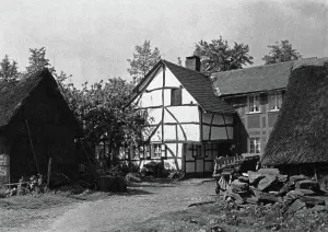 Bauernhaus in Kalterherberg bei Monschau, Deutschland aus den 1920er Jahren.