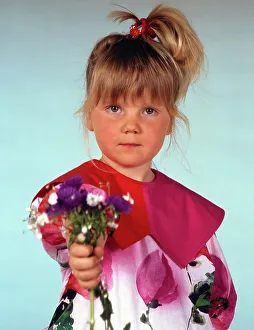 Mädchen mit Blumen