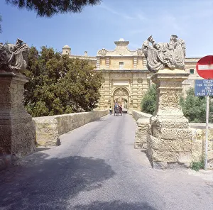Malta, Mdina, Brücke, Tor