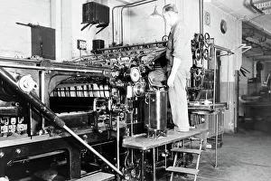Rotary Printing Press Prints: MAN, Maschinenfabrik Augsburg-Nürnberg