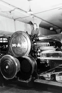 Rotary Printing Press Prints: MAN, Maschinenfabrik Augsburg-Nürnberg