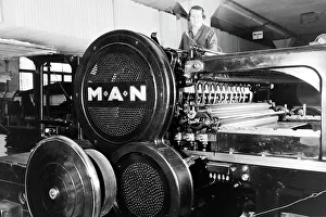 Rotary Printing Press Prints: MAN, Maschinenfabrik Augsburg-Nürnberg