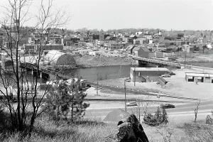 Eisenbahnbrucke Drucke: Niagara Falls in Ontario, Kanada