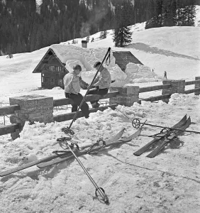 Southern Germany Stampe: Skigebiet Bayern
