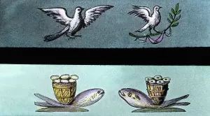 Burial Imprime: Eucharistischer Fisch
