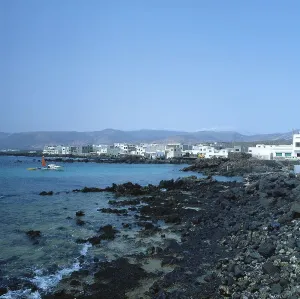 Lanzerote Imprime: Lanzerote, Punta Mujeres, Blick auf Punta Mujeres