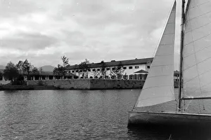 Segelboot Prints: Rathaus am Chiemsee