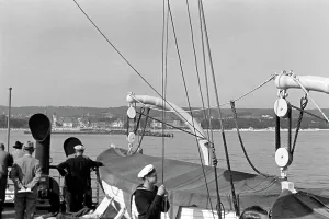 Navigazione da nave, si può vedere la terra già di nuovo, 1939.