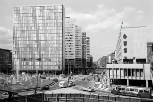 Advertising Prints: Sergels Platz und die fünf City-Hochhäuser