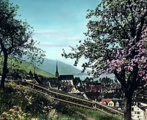 Spring Time Drucke: Gotthard Simplon Bahn