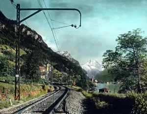 Railroad Drucke: Gotthard Simplon Bahn