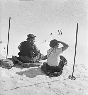 Ski Sticks Prints: Skigebiet Bayern