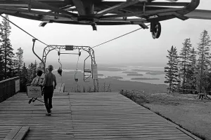 Siljansee Prints: Skilift am Gesundaberget