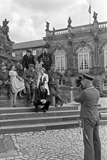 Eserciti tedeschi vivono a Bayreuth.