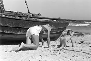 Fotografías de verano del mar Báltico en 1939.