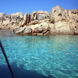Steinstrand auf Sardinien