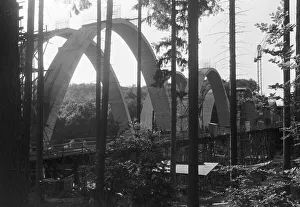 Autobahn Prints: Stuttgart, Brückenbau