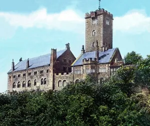 Burg Wartburg in Eisenach, Thüringen, 1920er Jahre