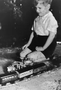 Nacimiento de Navidad en el año 1936.