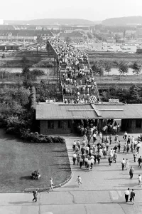 Brucke Stampe: Volkswagen-Werk in Wolfsburg